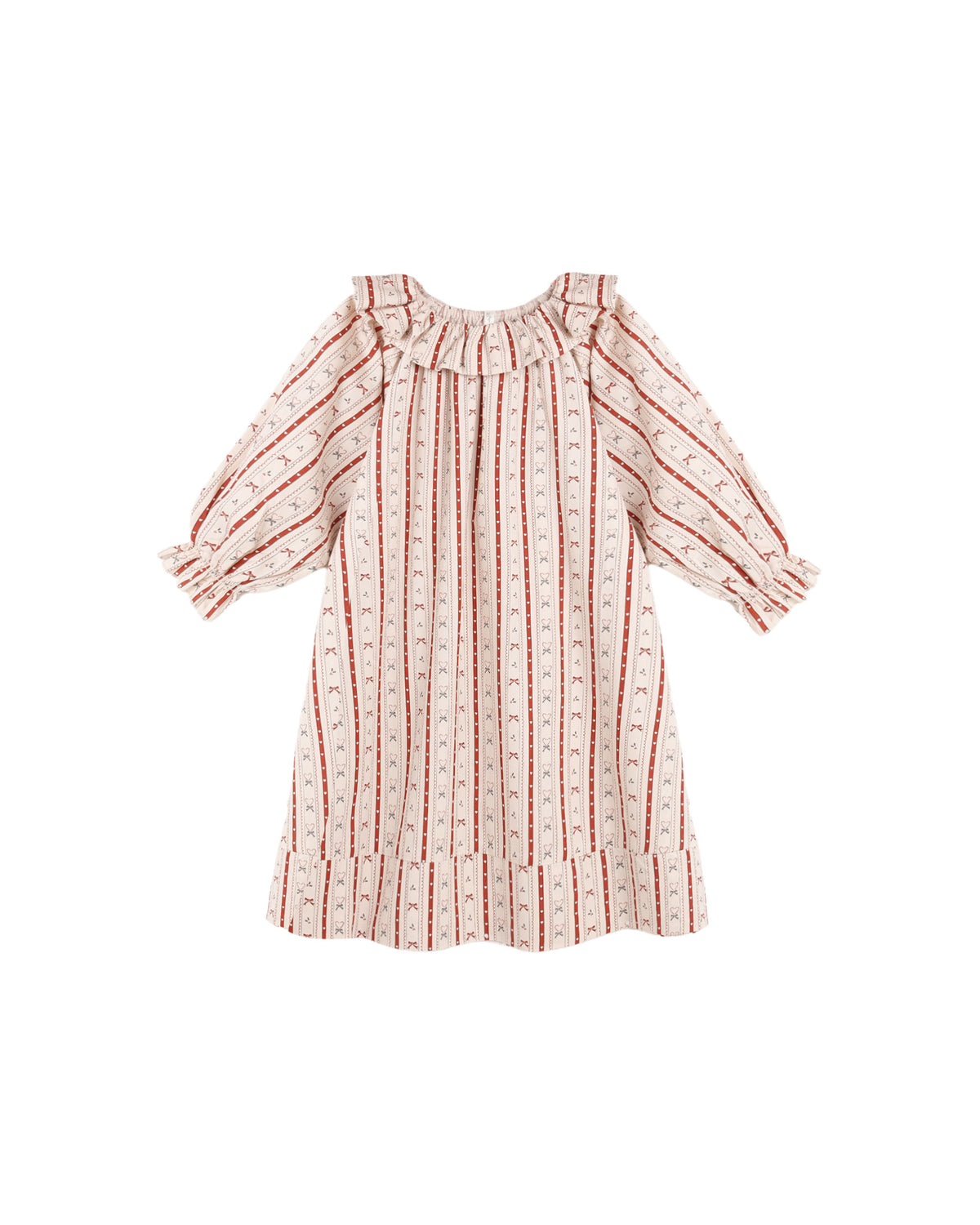 girls nightgown in candy cane lane