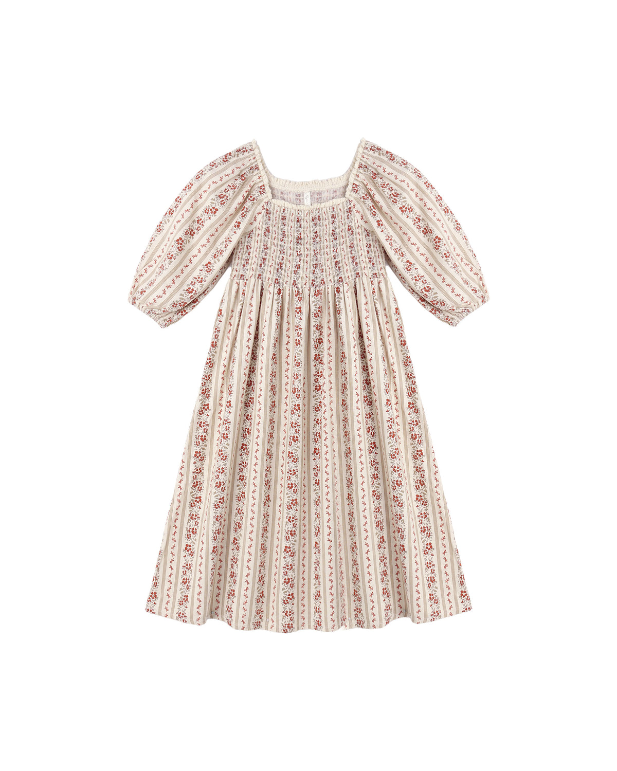della dress in floral stripe