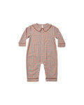 Baby Pajama Romper in Holiday Gingham