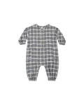 relaxed woven jumpsuit in winter plaid