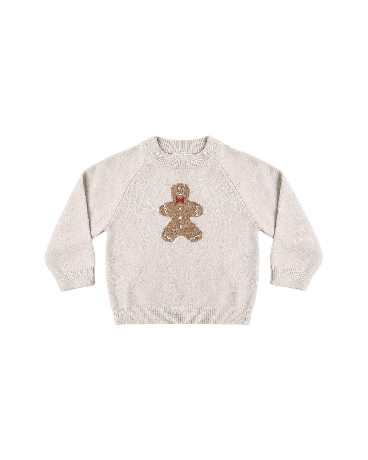 relaxed raglan sweater in gingerbread man
