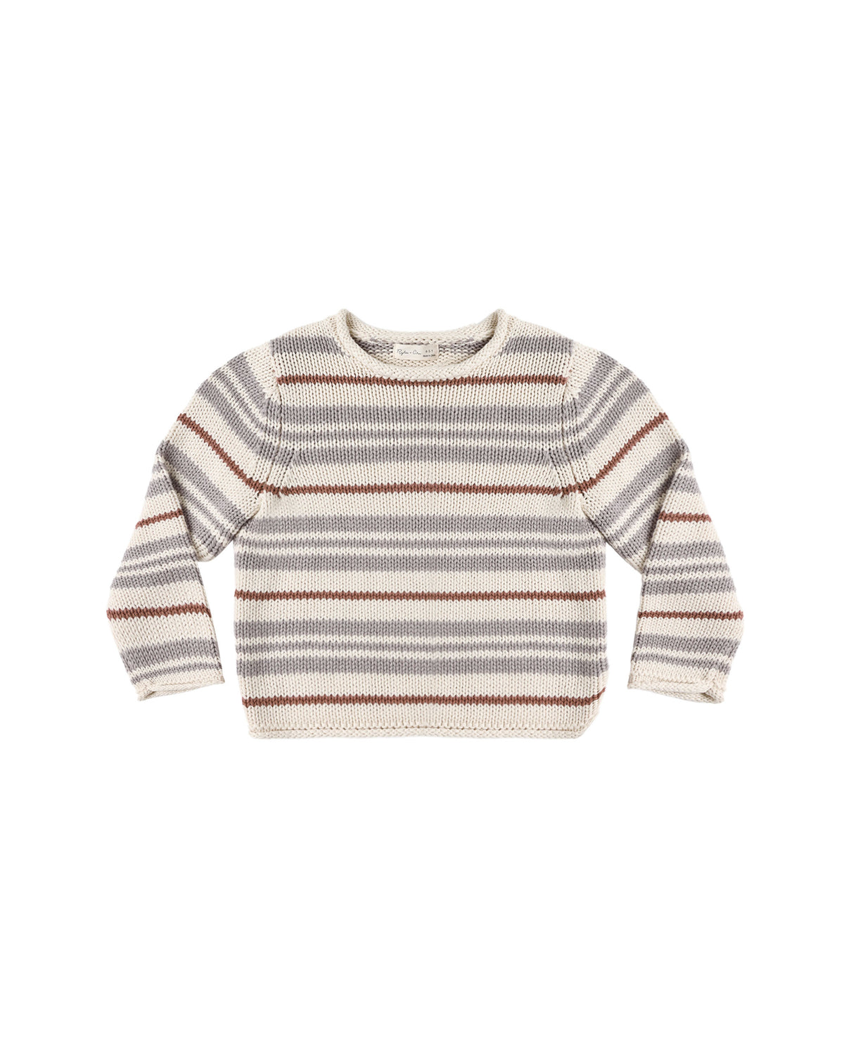 Jacques sweater in dusty blue stripe