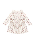 ruffle collar dress in ruby bloom