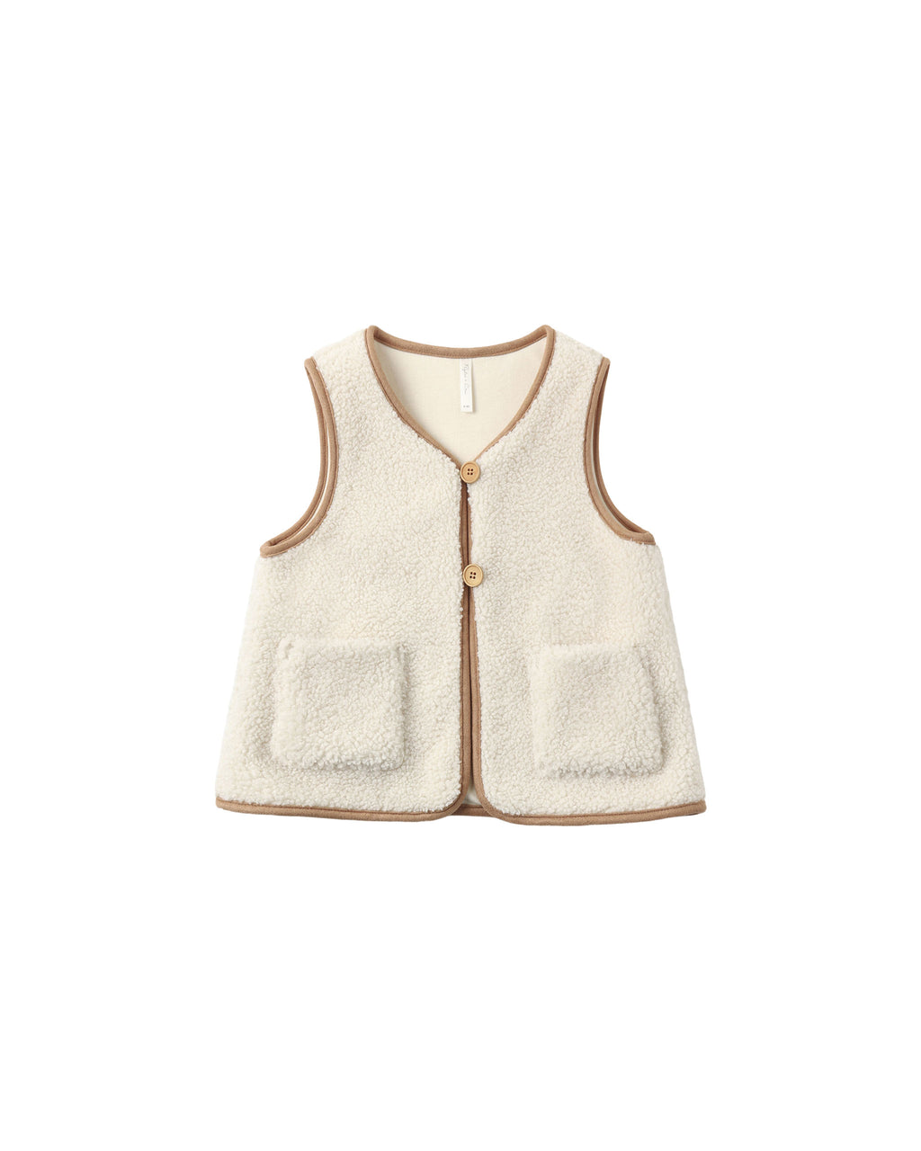 sherpa vest in natural