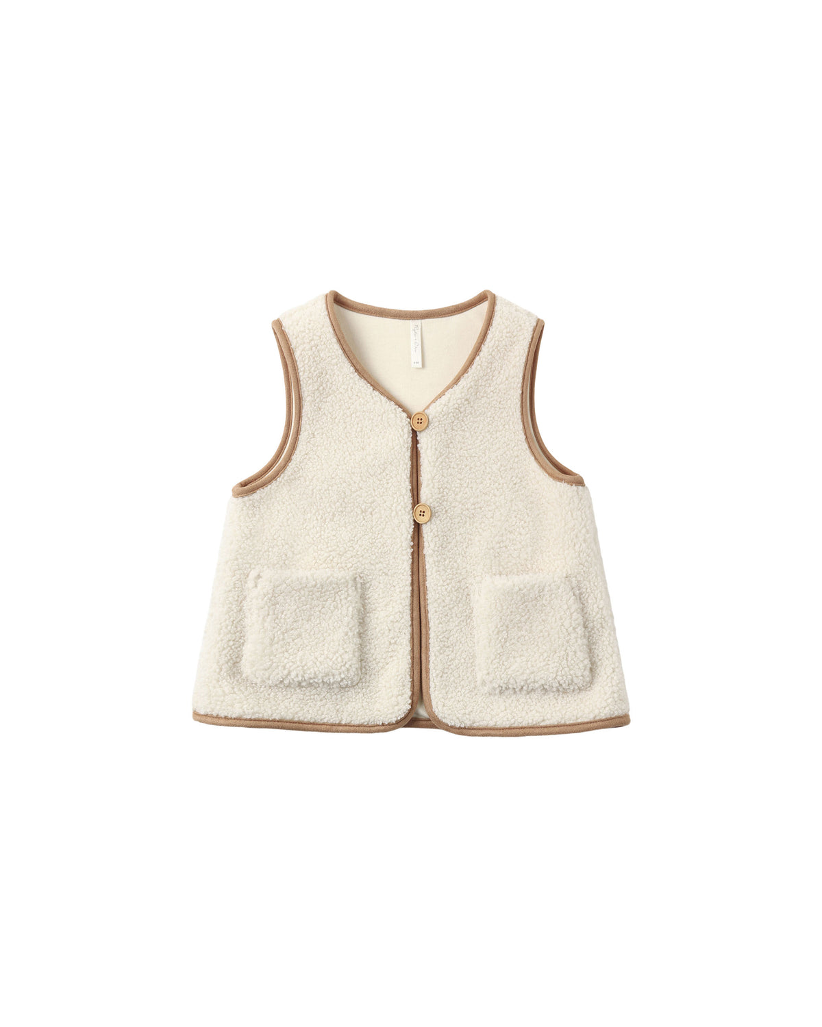 sherpa vest in natural