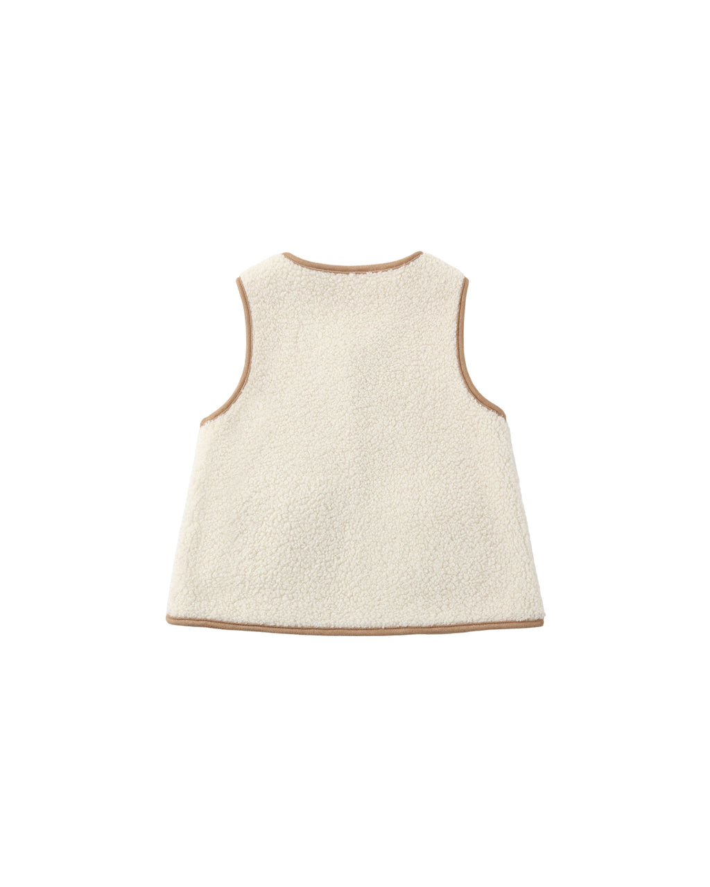 sherpa vest in natural