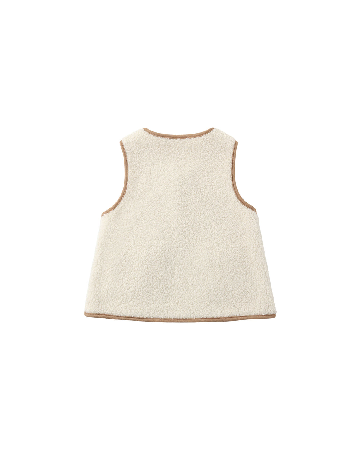 sherpa vest in natural