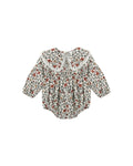 fern romper in holiday floral