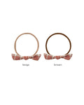 little knot headband in vintage plaid/beige