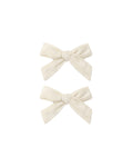 bows set of 2 in natural