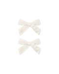 bows set of 2 in ivory