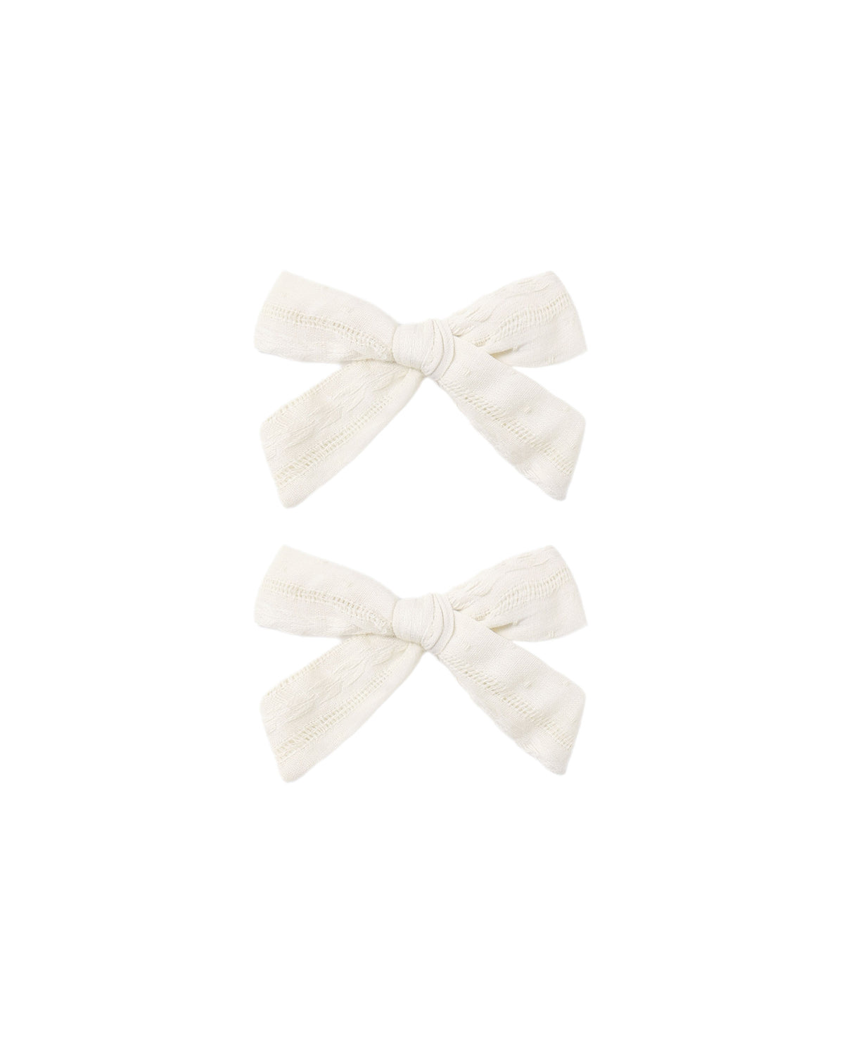 bows set of 2 in ivory