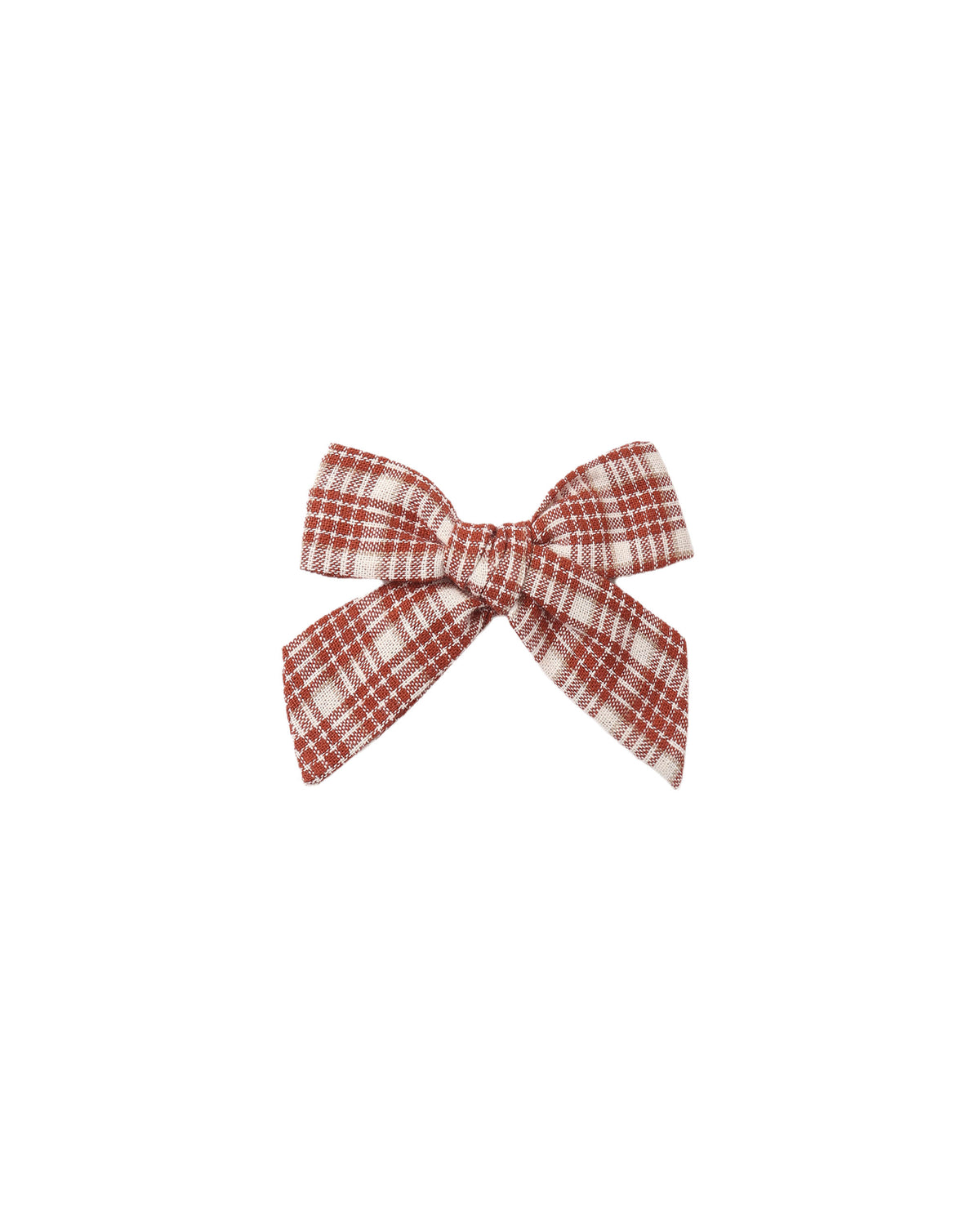 bow in vintage plaid