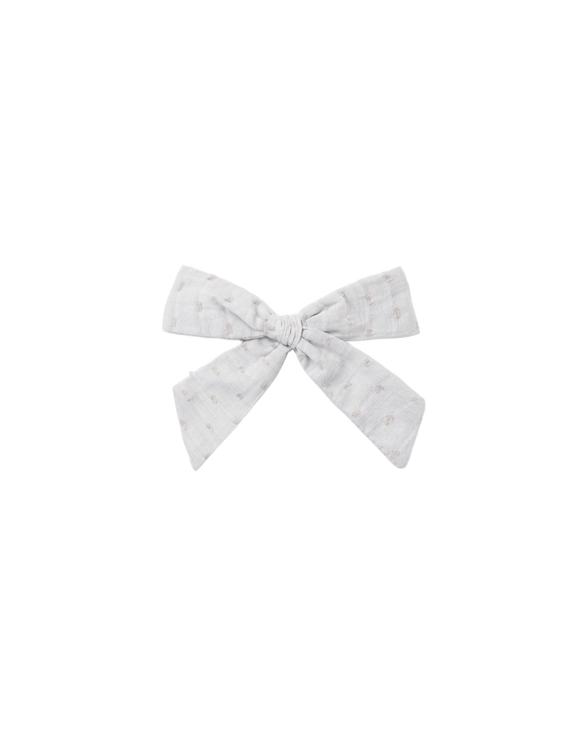 bow in dusty blue