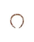 padded headband in aspen plaid