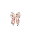 oversized bow in floral stripe