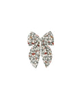oversized bow in holiday floral