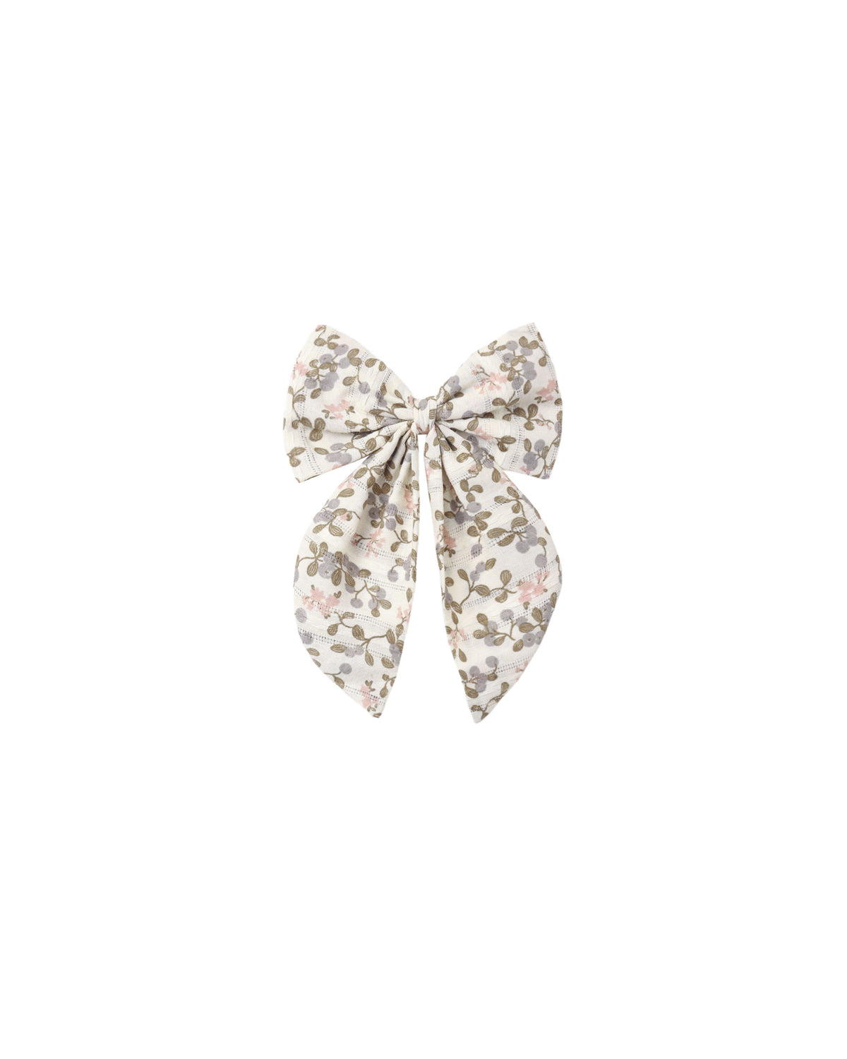oversized bow in winter garden