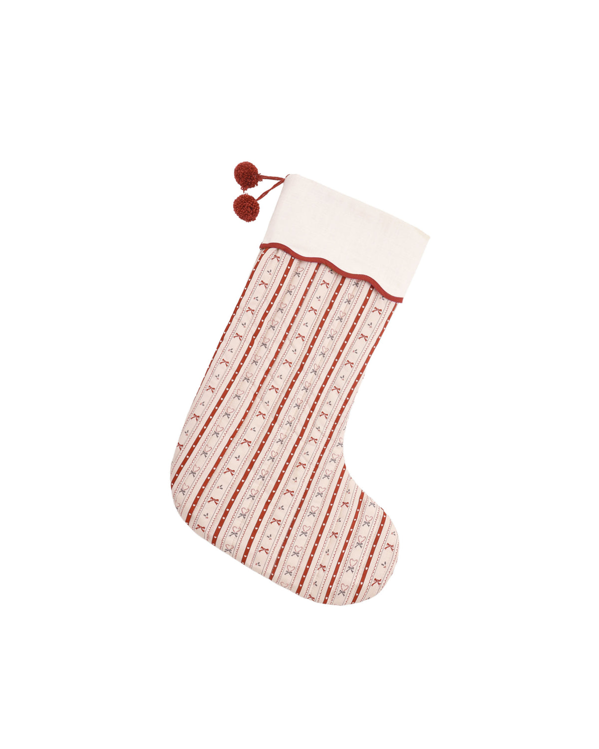 noel stocking in candy cane lane