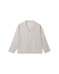 men's pajama top in evergreen stripe