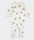 Diggers Print on Off White Sleeper