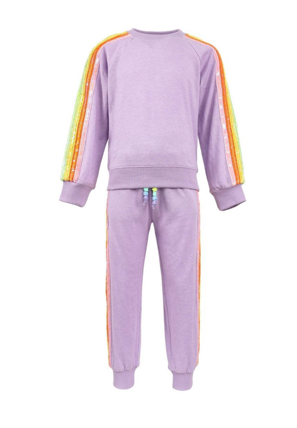 Lavender Rainbow Sequin Set