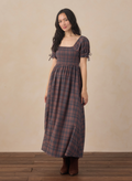 women's Dallas dress in midnight plaid