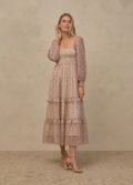 Women's Jade Dress in Harvest Bloom
