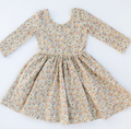 3/4 Sleeve Twirl Dress in Bella Brown