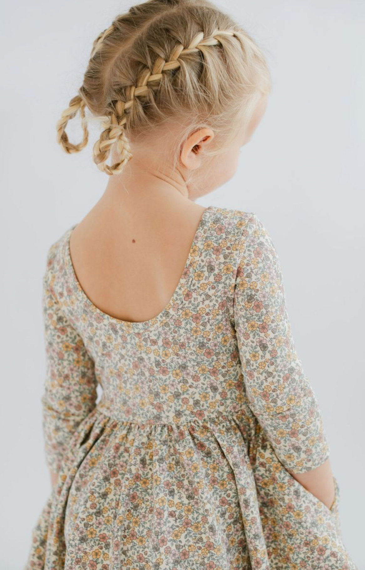 3/4 Sleeve Twirl Dress in Bella Brown