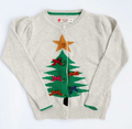 Heathered Christmas Tree Cardigan