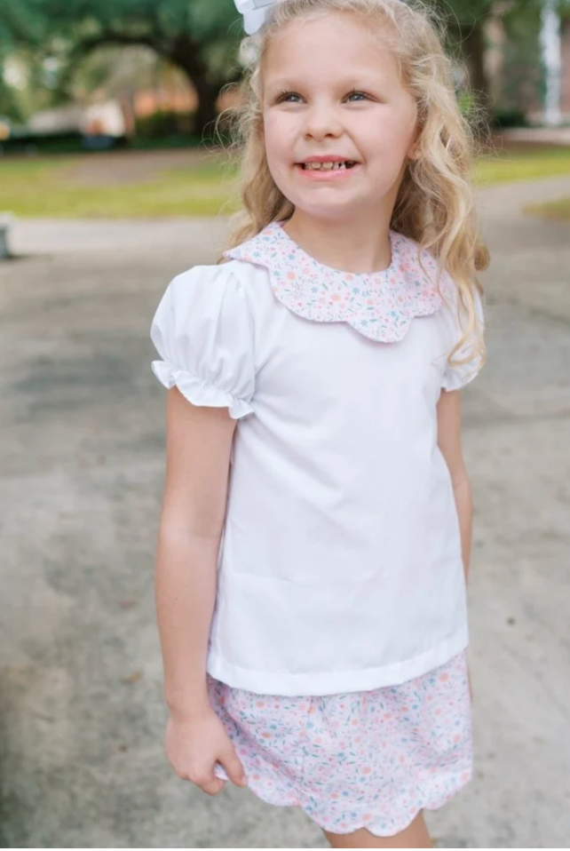 susie scallop skirt set in pumpkin grove