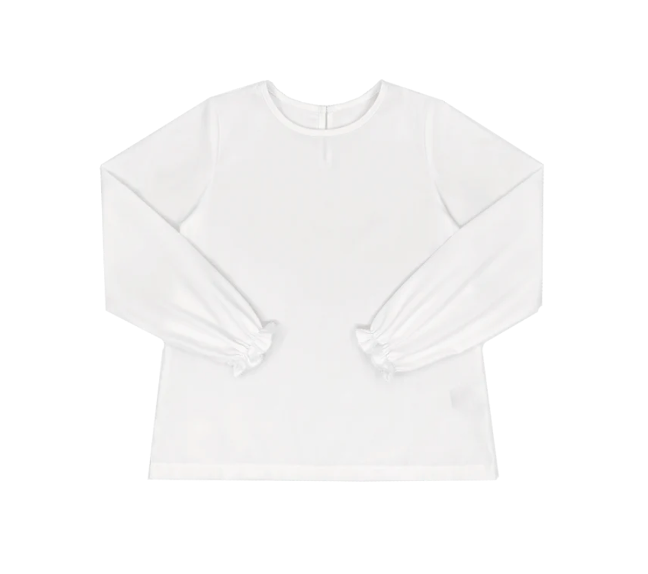 Bella Long Sleeve Blouse in White