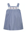 Tiger Paw Prints Navy/Orange Dress
