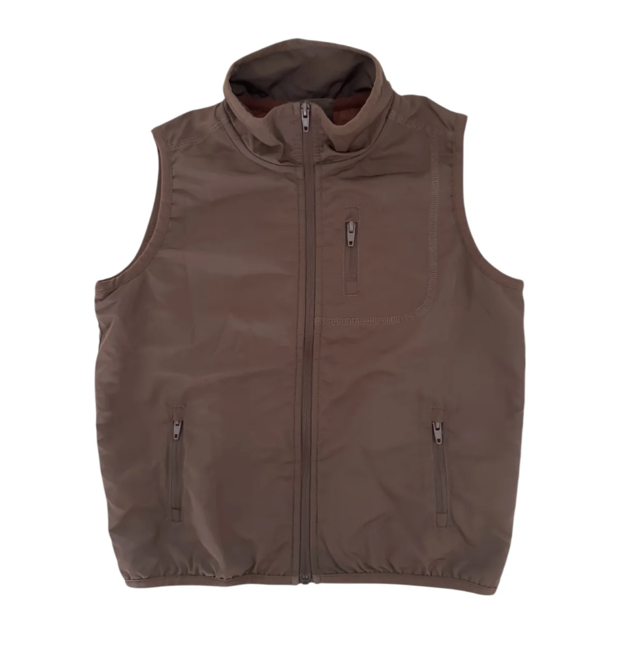 Boys Bark Brown Quilted Wyatt Vest
