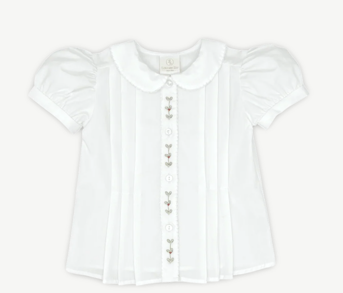 vintage blouse, in white batiste holly