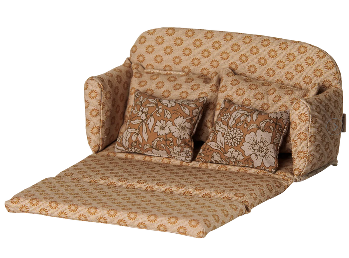 sofa bed, mouse, large - ocher