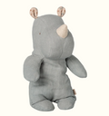 safari friends, rhino, small - vintage blue