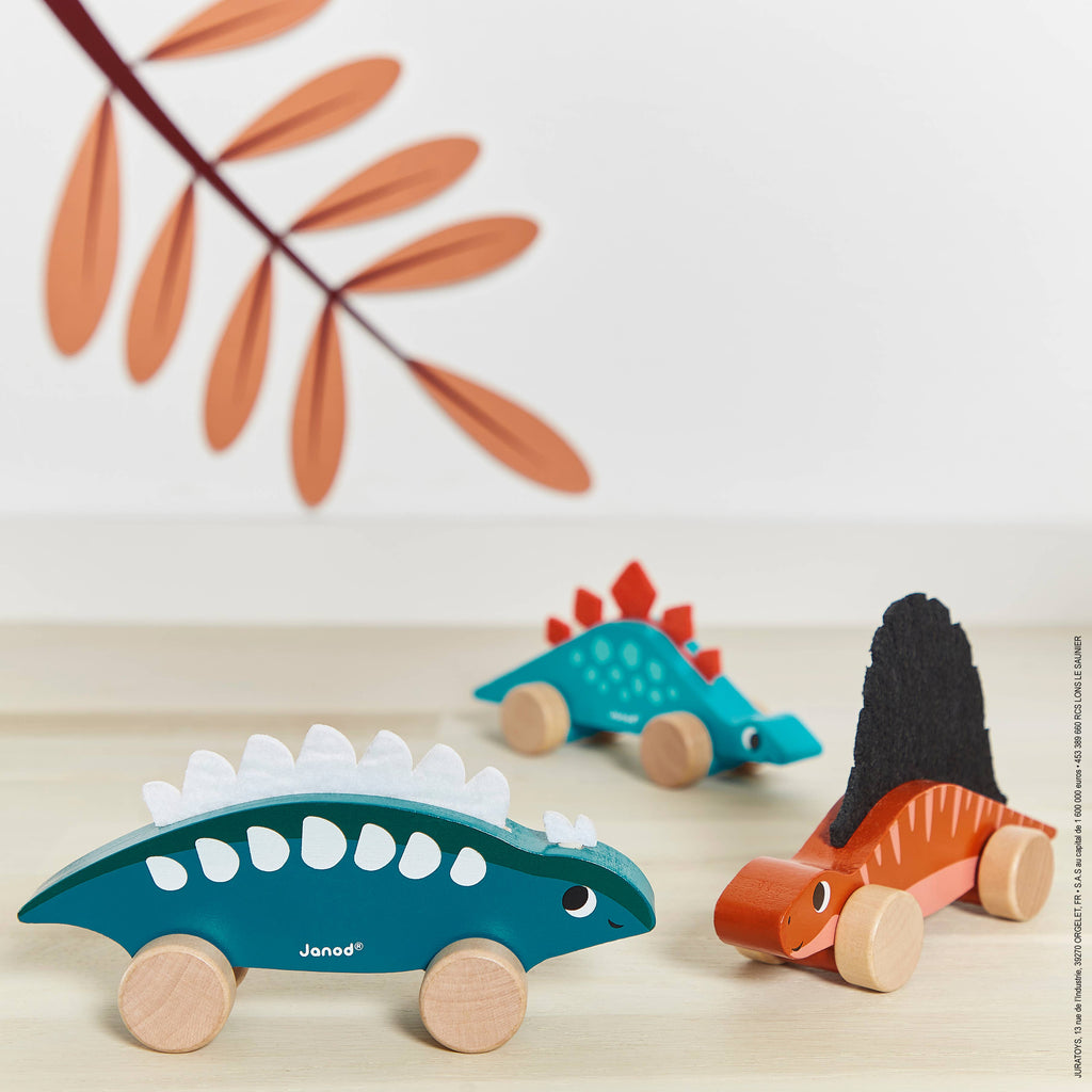 Dinos Push-Along Dinosaur Display x6