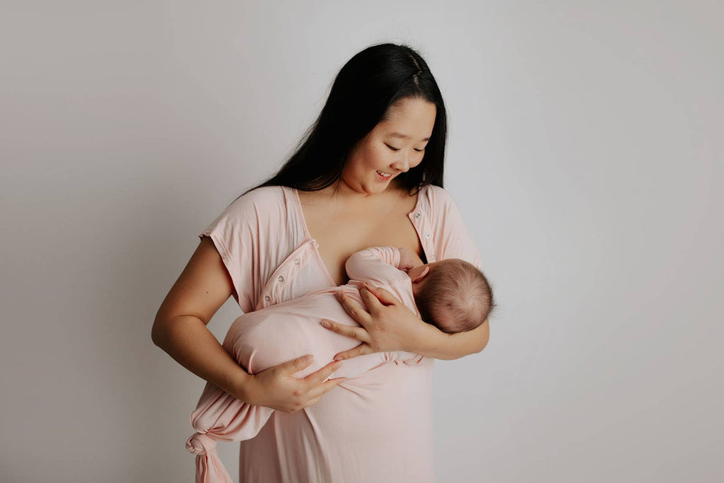 Heavenly Pink Knotted Gown: Gown & Bow