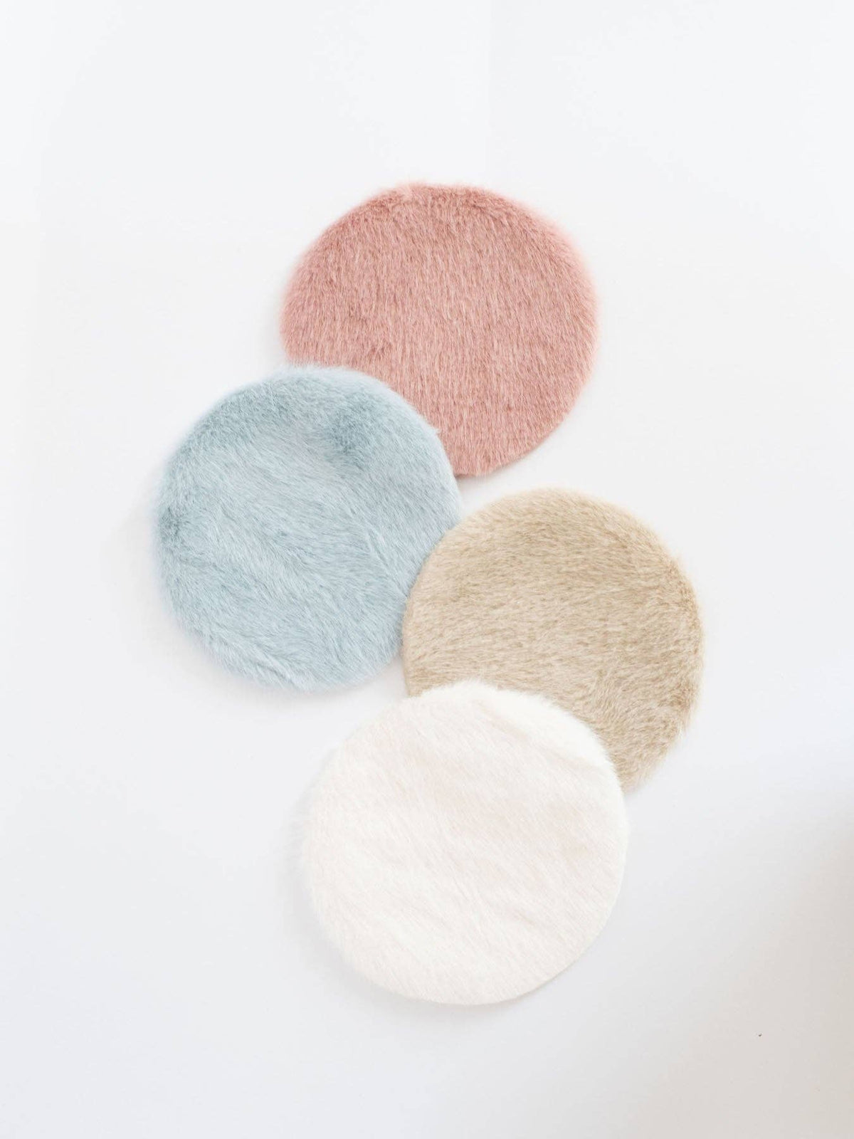 Luxe Plush Rugs | Pink, Blue, Oatmeal, & White | Dollhouse Miniature Wall Accessories & Decor: Dusty Rose