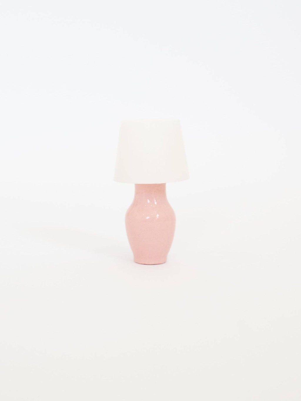 Pretty Pink Table Lamps | Dollhouse Miniature 1:12 Scale: Drum Shade