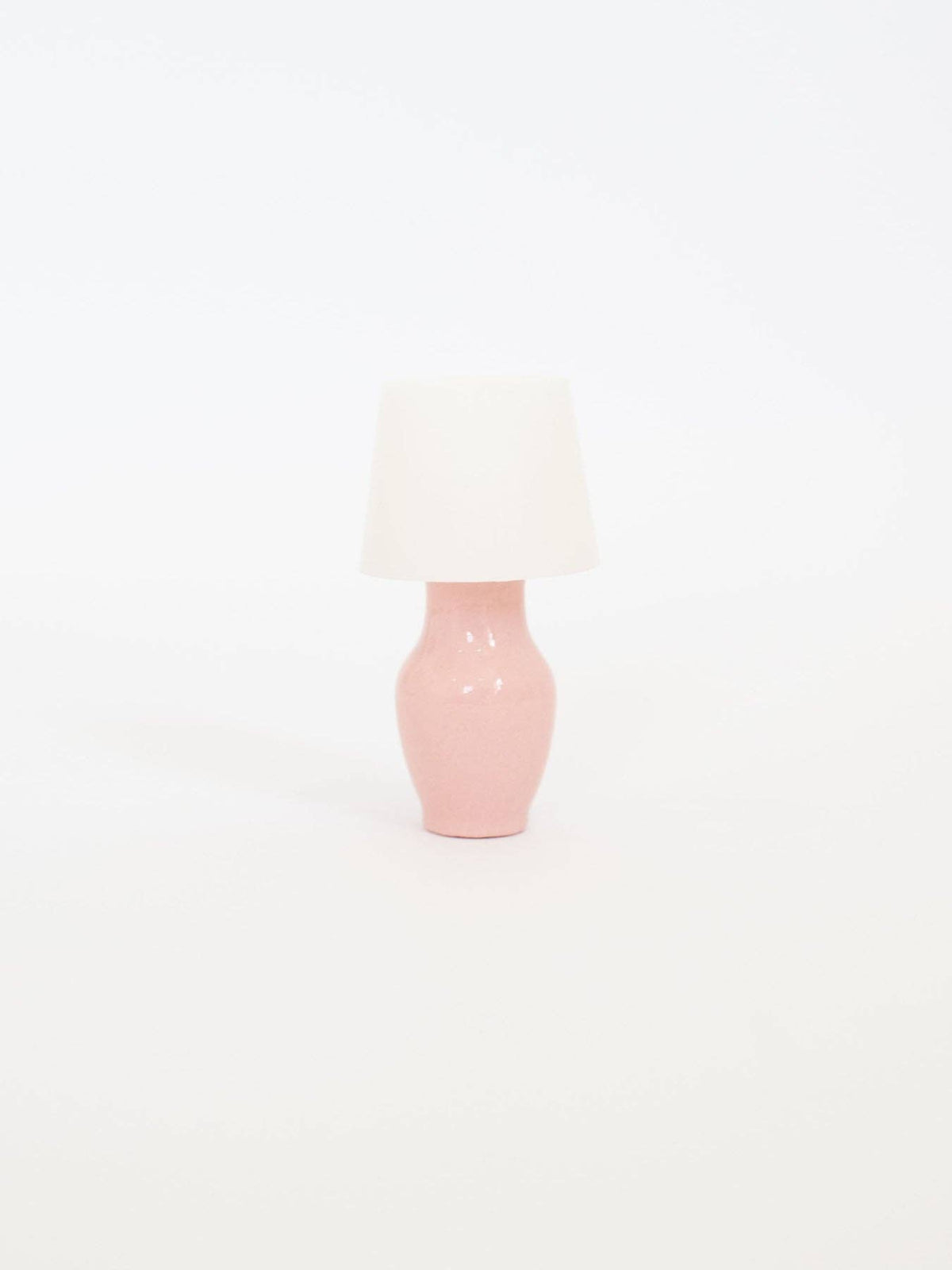Pretty Pink Table Lamps | Dollhouse Miniature 1:12 Scale: Drum Shade