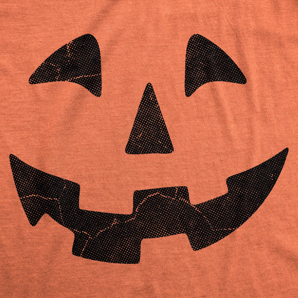 Pumpkin Face Youth T Shirt: Orange